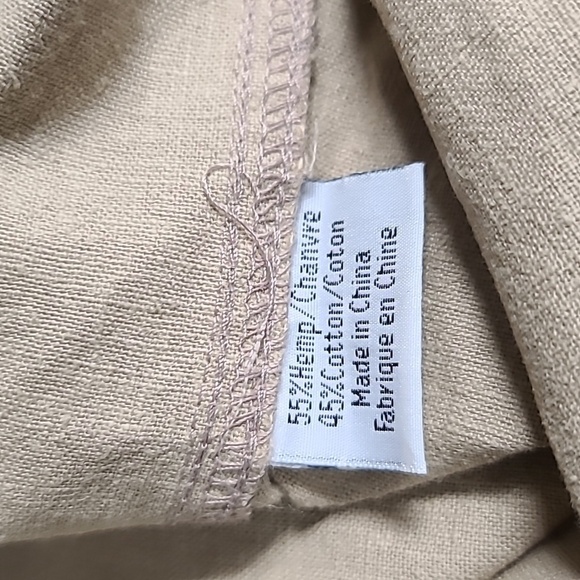 Men's Hemp/OC Long Sleeve Dress Shirt Extra Large - Picture 8 of 9